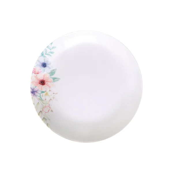 PLATO HONDO BLANCO C/ FLOR