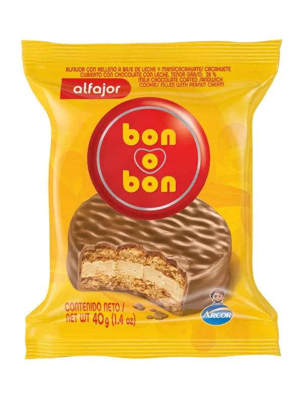 ALFAJOR BON BON LECHE 40GR