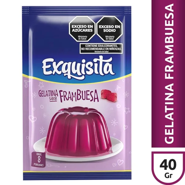 GELATINA EXQUISITA FRAMBUEZA 40 GR