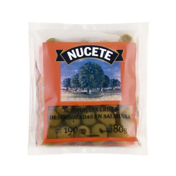 ACEITUNAS DESCORAZONADAS SACHET 190GR