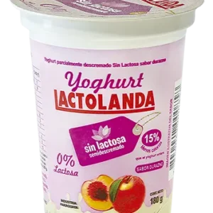 YOGHURT SIN LACTOSA DURAZNO 180GR