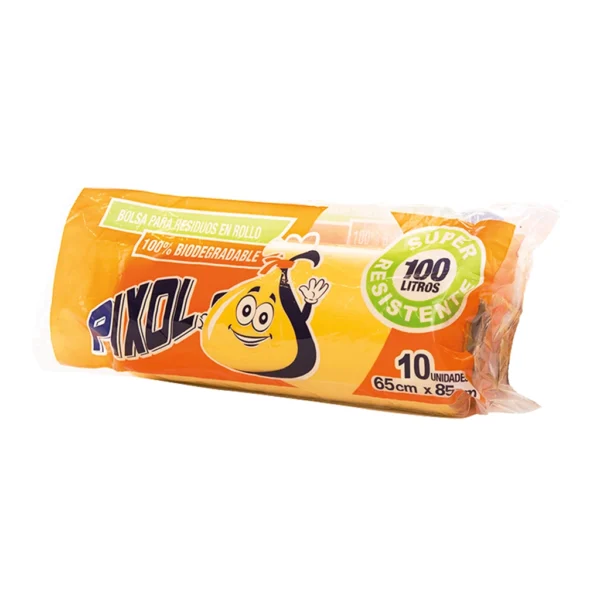 BOLSA P/BASURA PIXOL 100L AMARILLO