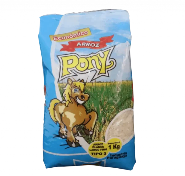ARROZ PONY ECONOMICO TIPO 3 1KG
