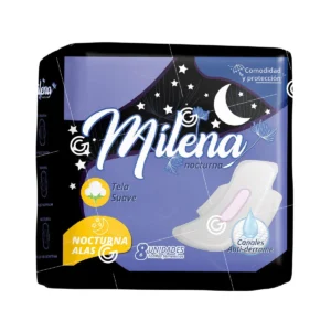 TOALLA HIG MILENA NOCTURNA C/ALAS