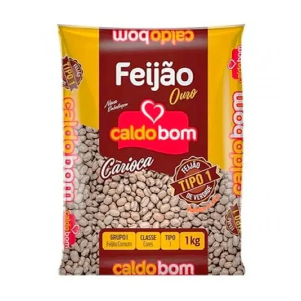 FEIJAO CARIOCA CALDO BOM 1KG