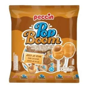 CHUP. PECCIN POP BOM 408G DULCE DE LECHE