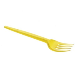 TENEDOR AMARILLO C/50